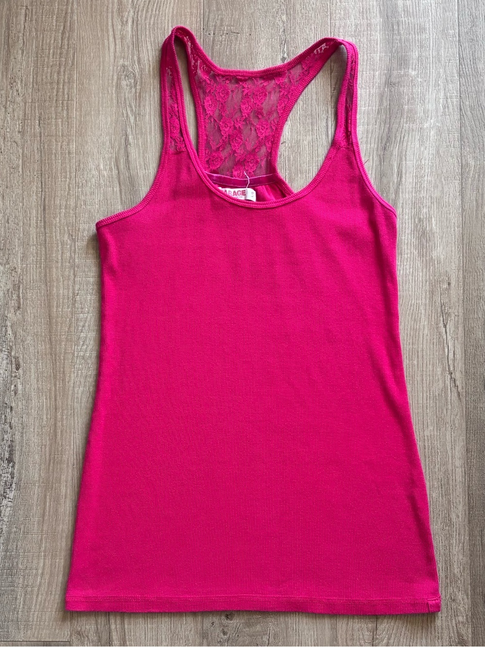 Garage Lace-Back Tank Top